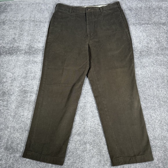Brooks Brothers Pants Men's 36x30 (Fits 34x29) Brown Hudson Straight Leg - Picture 1 of 8
